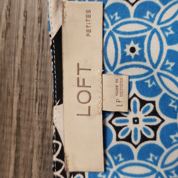 LOFT MEDALLION BLOUSON BOHO DRESS SIZE: LP - Picture 7 of 14